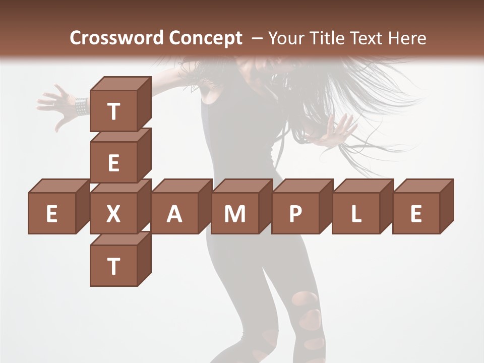 Feminine Brunette Music PowerPoint Template