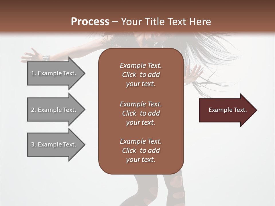 Feminine Brunette Music PowerPoint Template