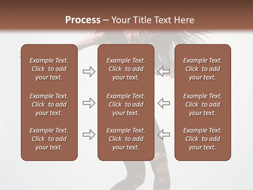 Feminine Brunette Music PowerPoint Template