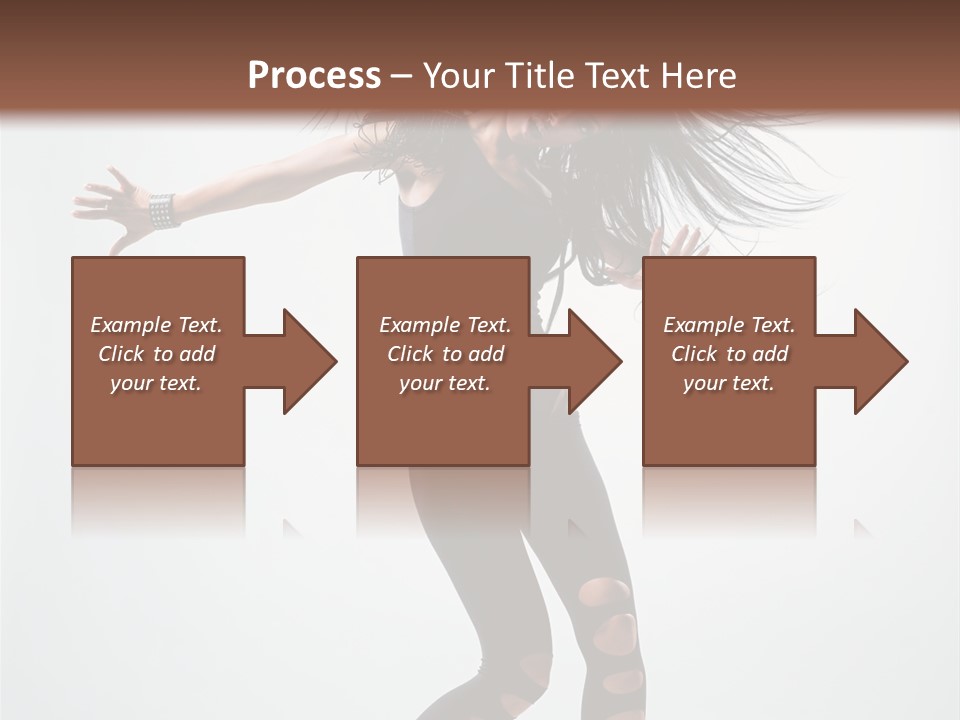 Feminine Brunette Music PowerPoint Template