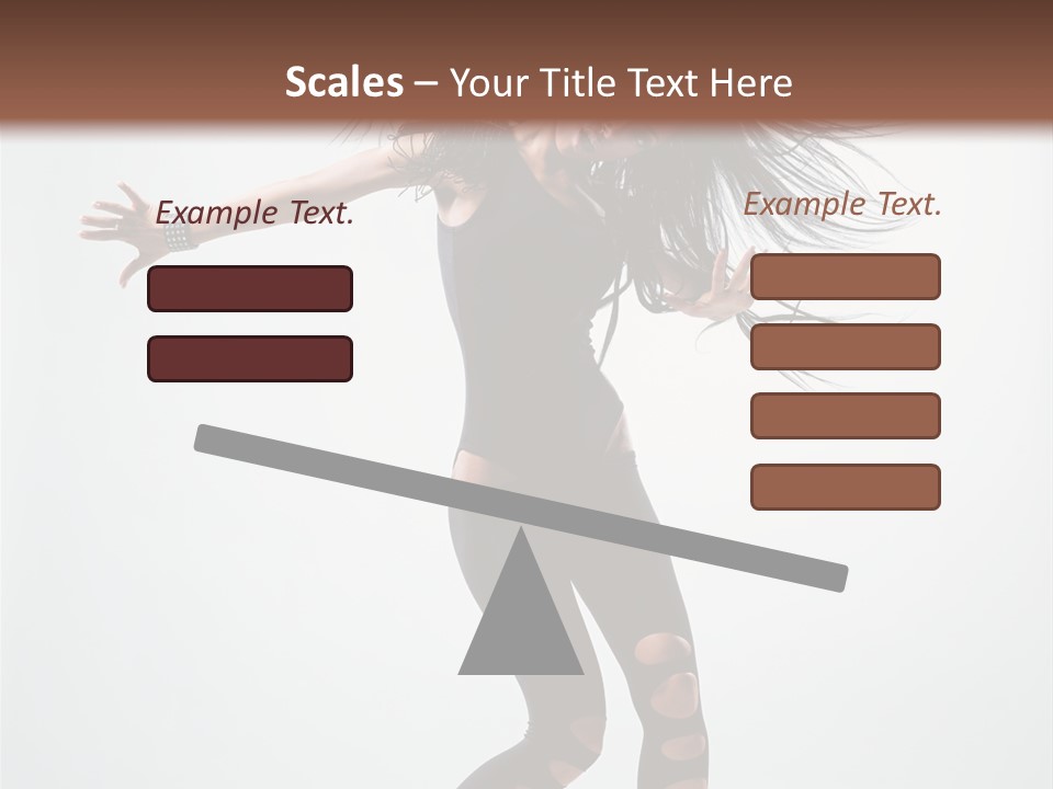 Feminine Brunette Music PowerPoint Template