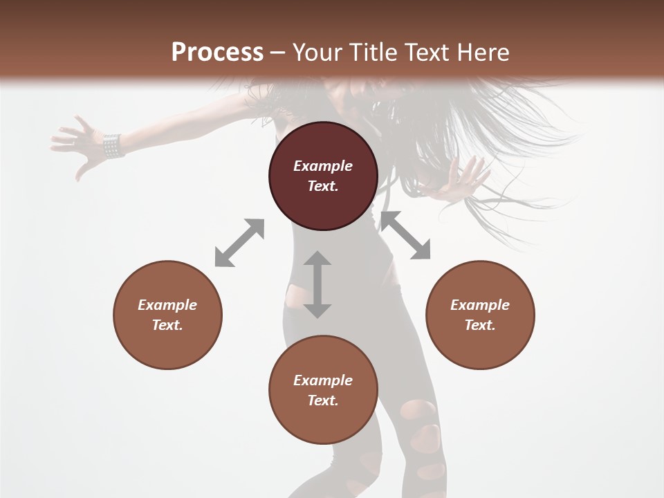 Feminine Brunette Music PowerPoint Template