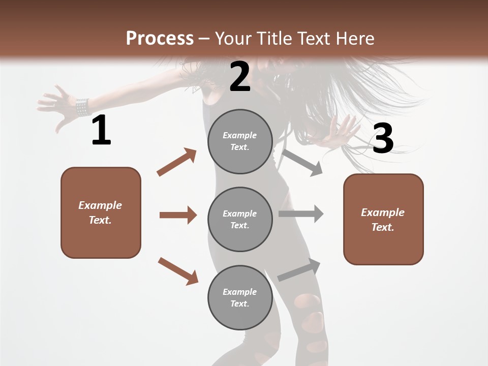 Feminine Brunette Music PowerPoint Template