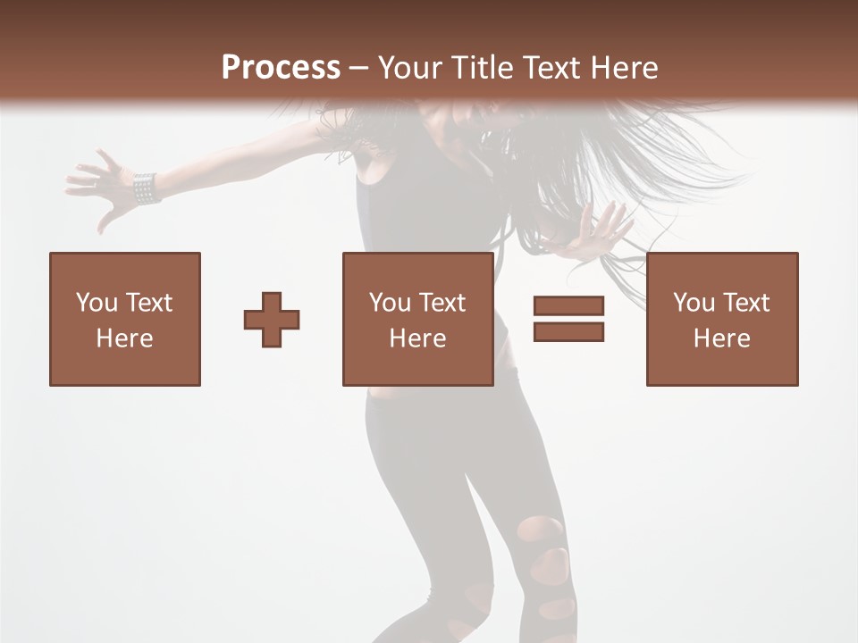 Feminine Brunette Music PowerPoint Template