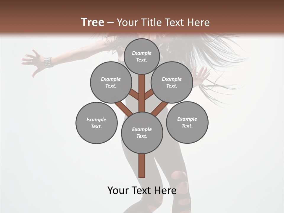 Feminine Brunette Music PowerPoint Template