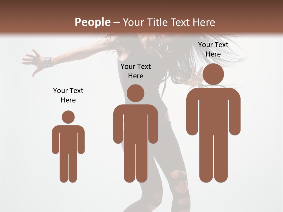 Feminine Brunette Music PowerPoint Template