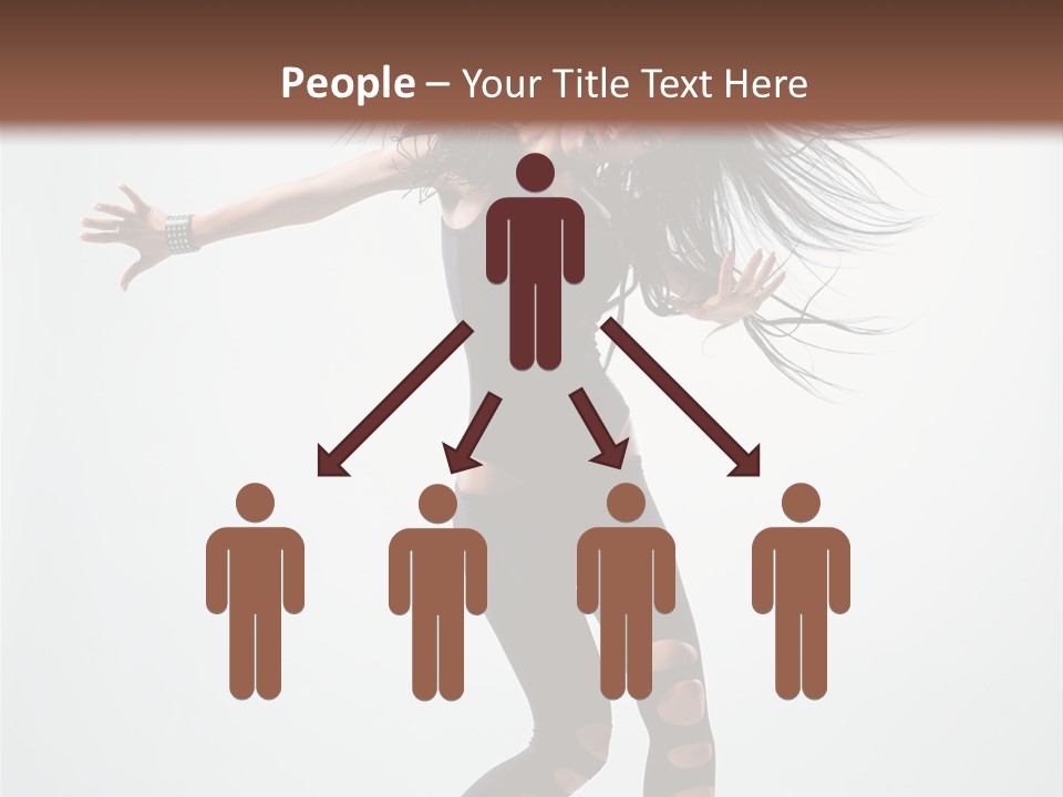 Feminine Brunette Music PowerPoint Template