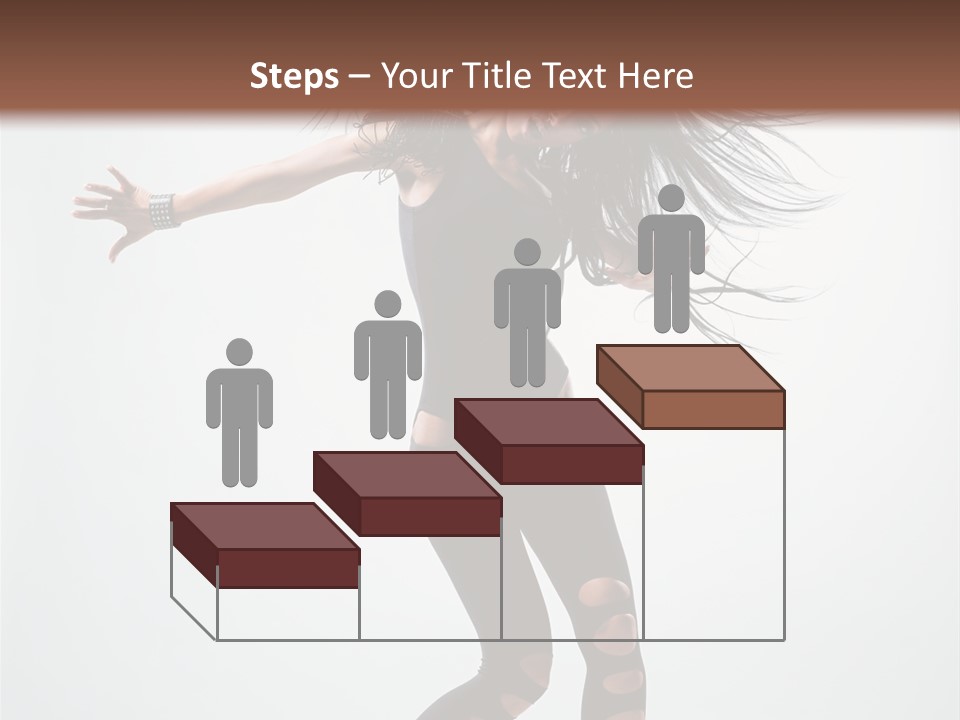 Feminine Brunette Music PowerPoint Template