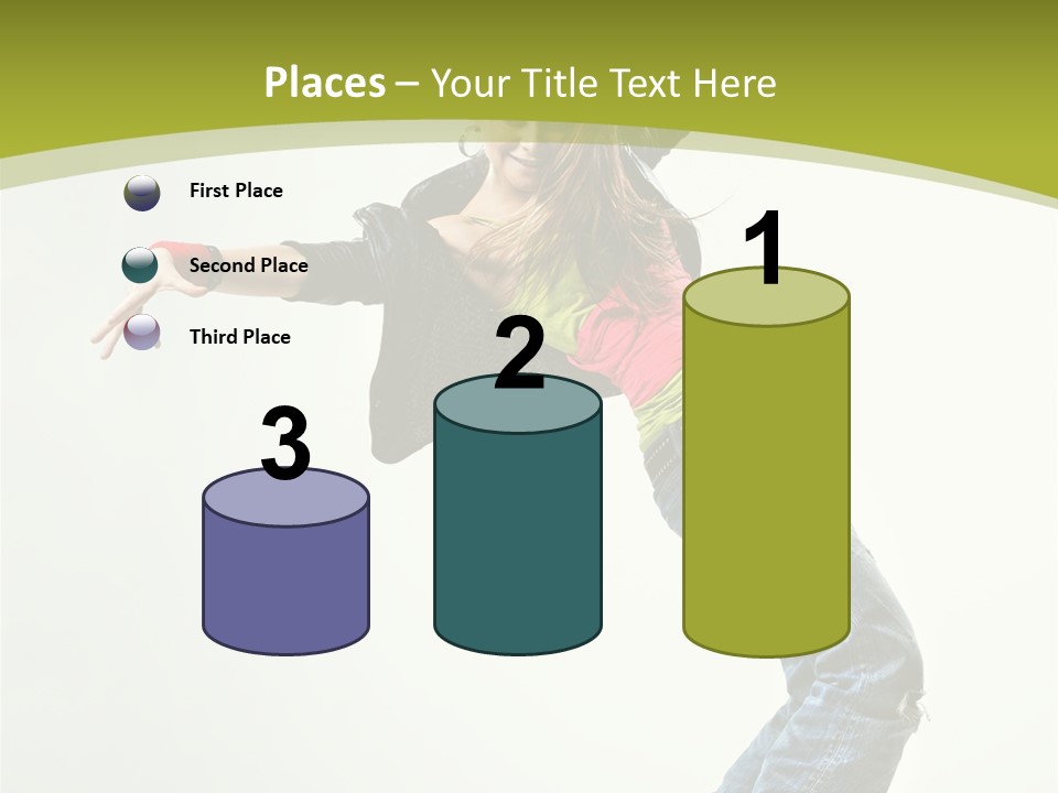 Human Break Dance One PowerPoint Template