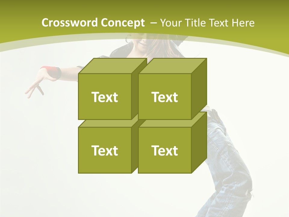 Human Break Dance One PowerPoint Template