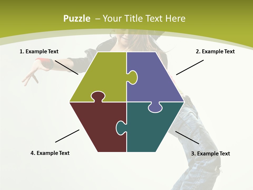 Human Break Dance One PowerPoint Template