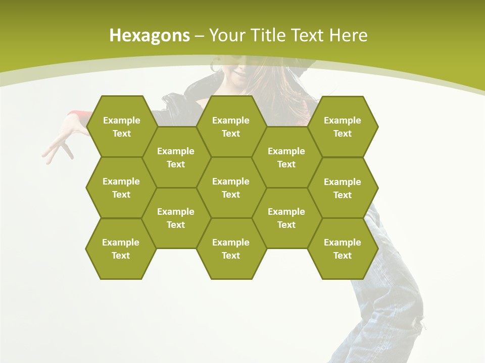 Human Break Dance One PowerPoint Template