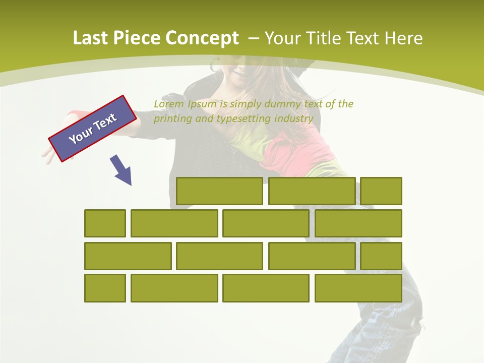 Human Break Dance One PowerPoint Template