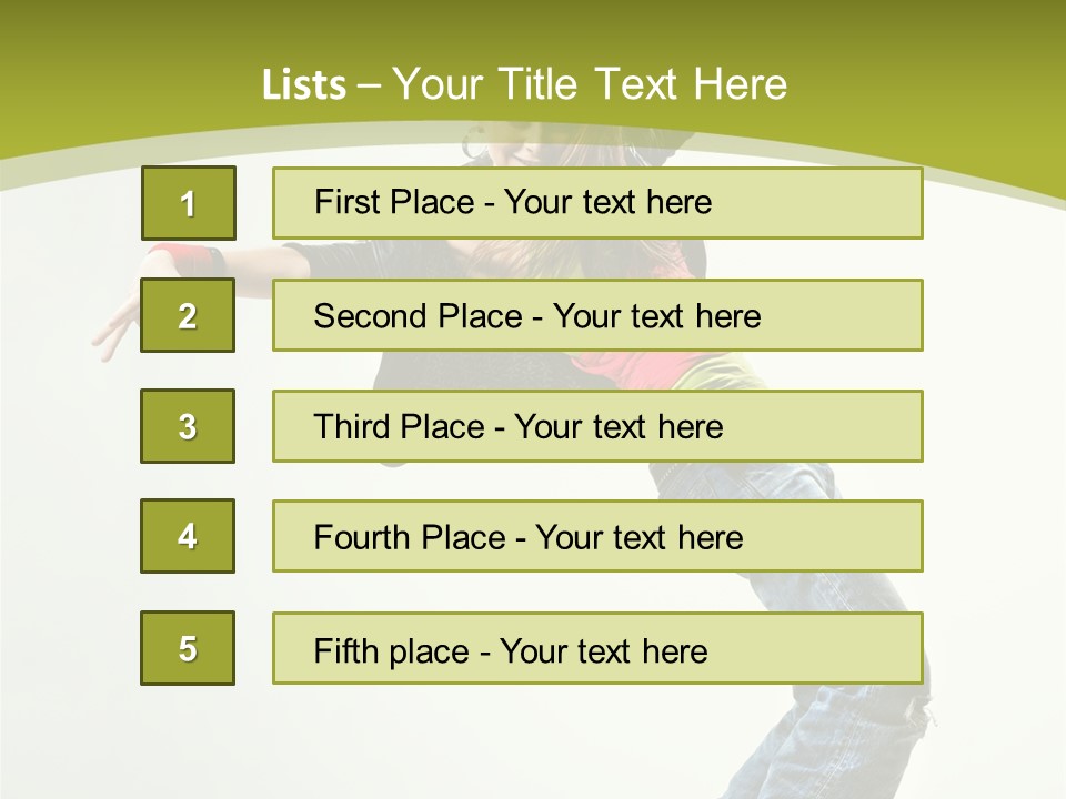 Human Break Dance One PowerPoint Template