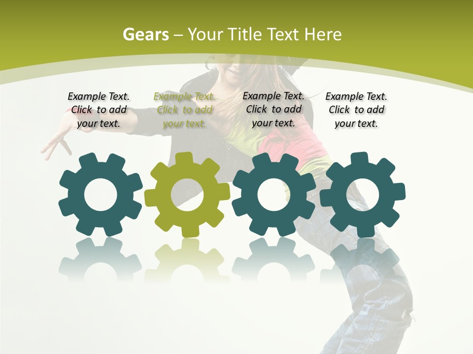 Human Break Dance One PowerPoint Template