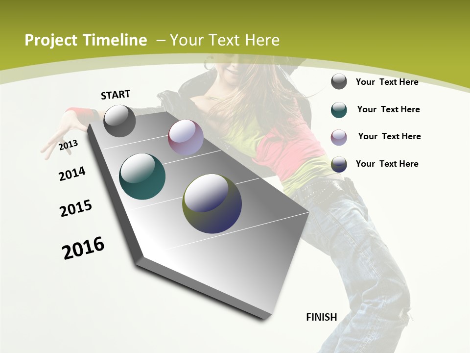 Human Break Dance One PowerPoint Template