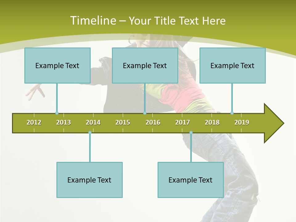 Human Break Dance One PowerPoint Template