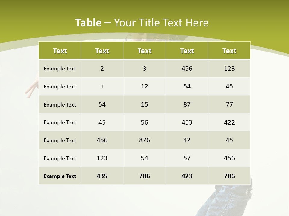 Human Break Dance One PowerPoint Template