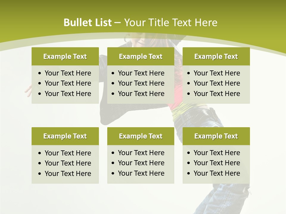 Human Break Dance One PowerPoint Template