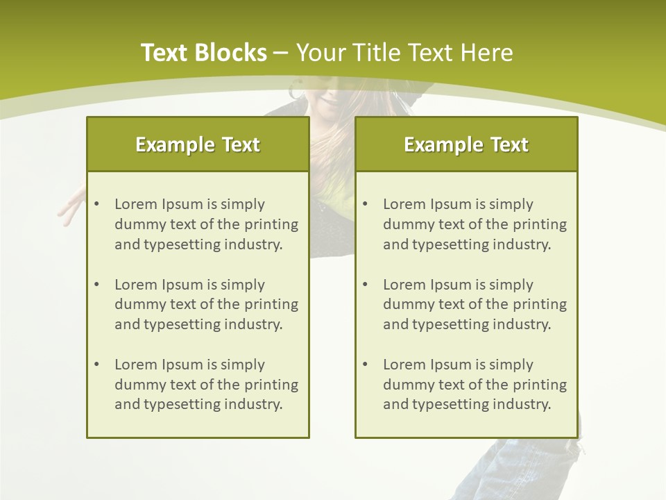 Human Break Dance One PowerPoint Template