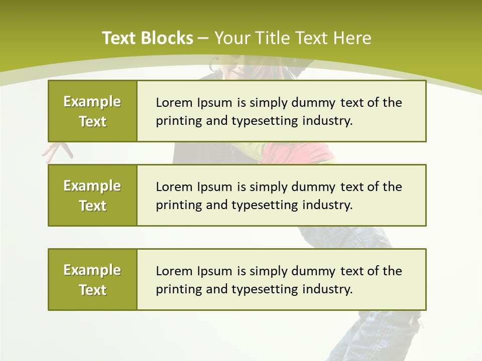 Human Break Dance One PowerPoint Template