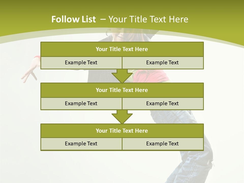 Human Break Dance One PowerPoint Template