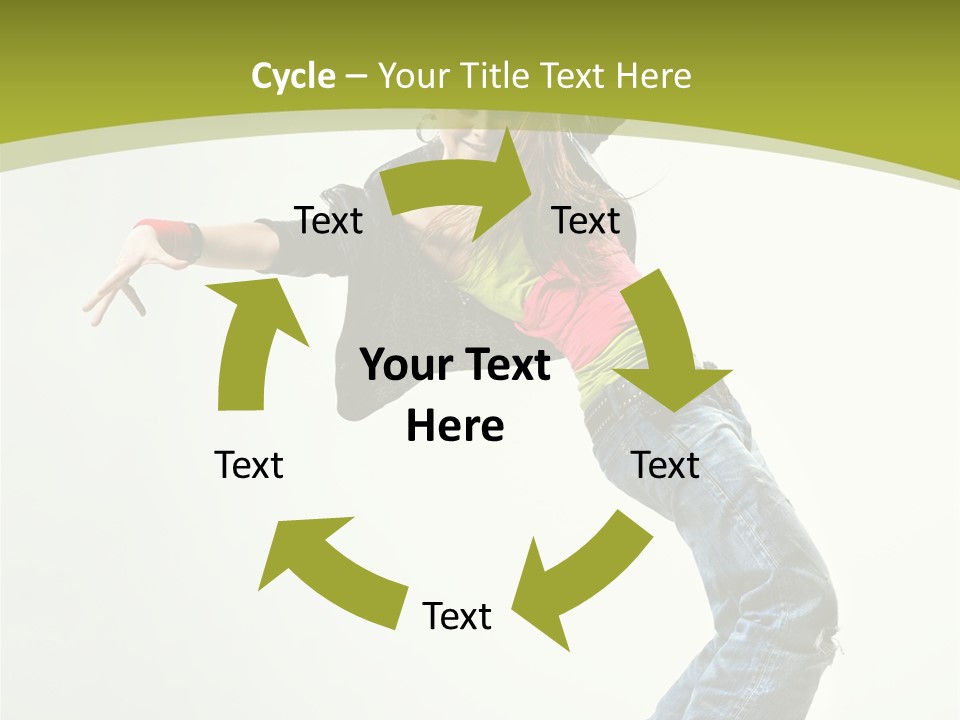 Human Break Dance One PowerPoint Template