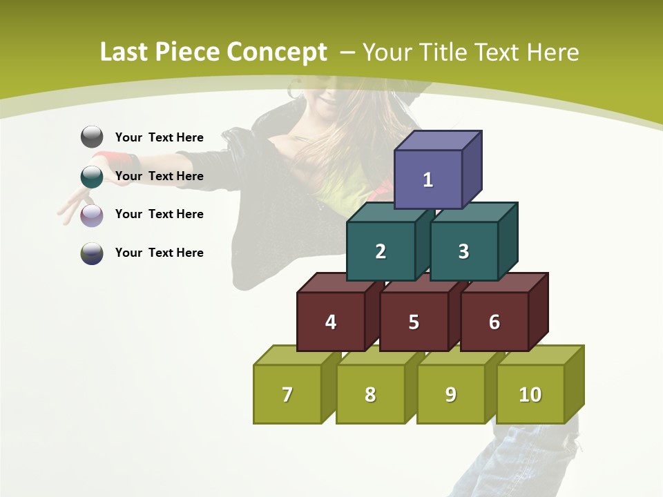 Human Break Dance One PowerPoint Template