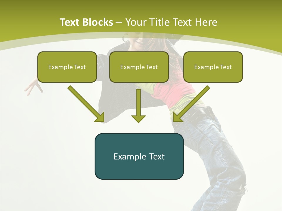 Human Break Dance One PowerPoint Template