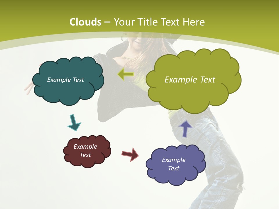 Human Break Dance One PowerPoint Template