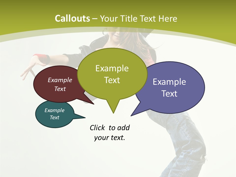 Human Break Dance One PowerPoint Template