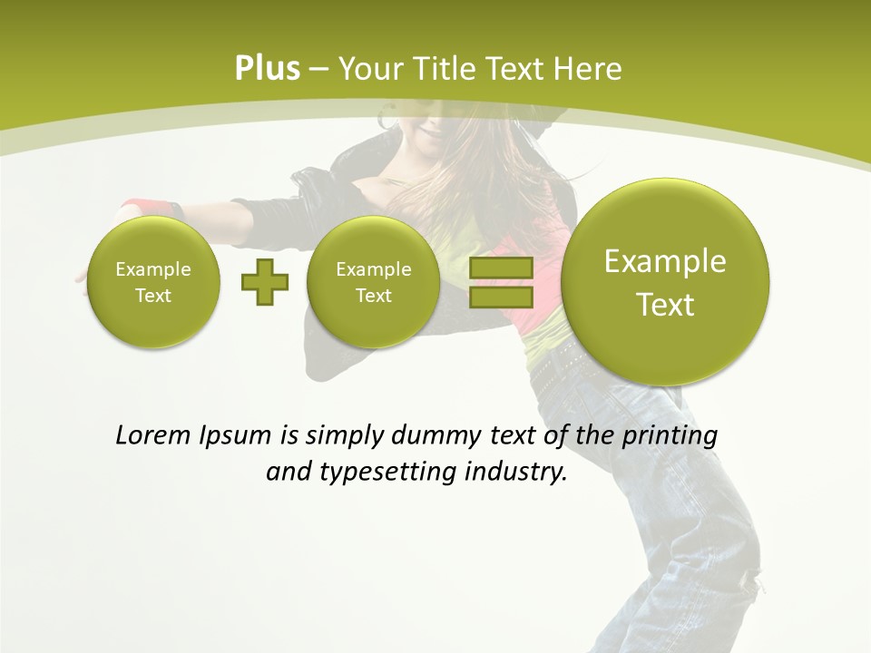 Human Break Dance One PowerPoint Template