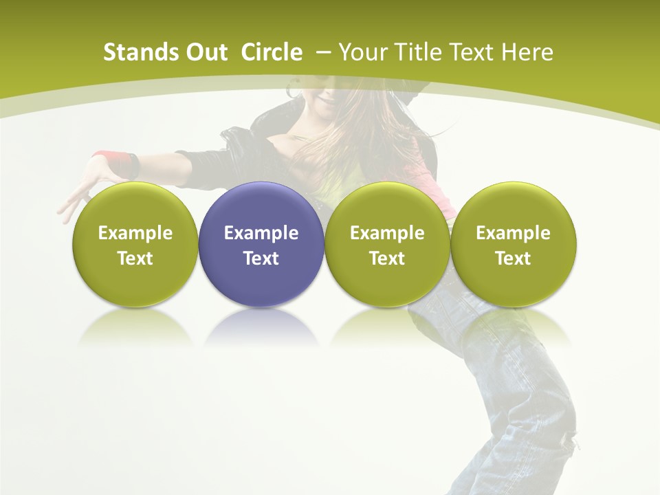 Human Break Dance One PowerPoint Template