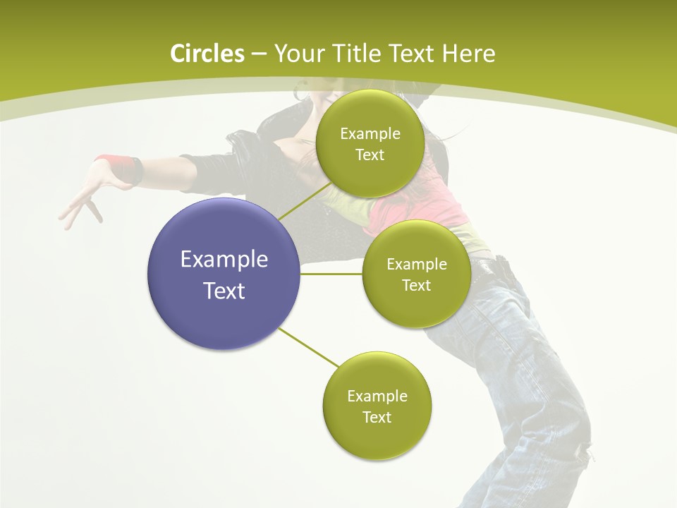 Human Break Dance One PowerPoint Template