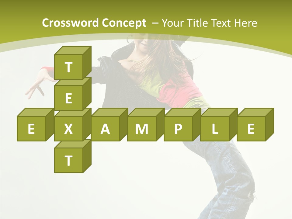 Human Break Dance One PowerPoint Template