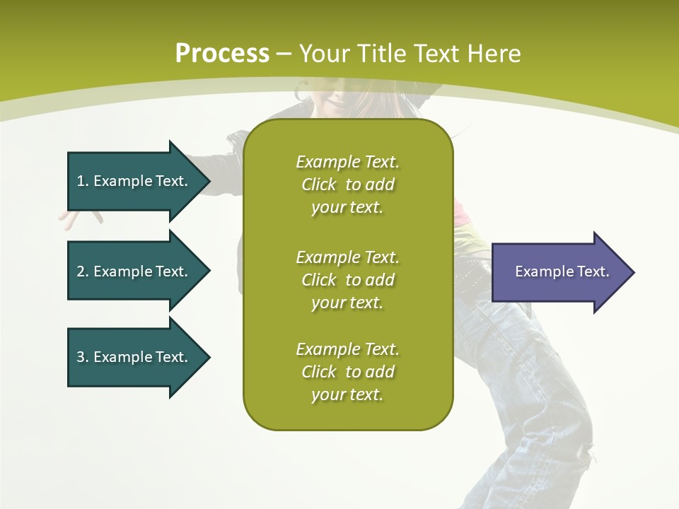 Human Break Dance One PowerPoint Template