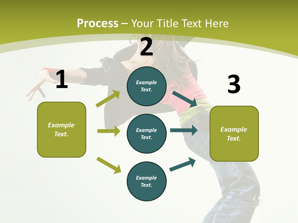 Human Break Dance One PowerPoint Template