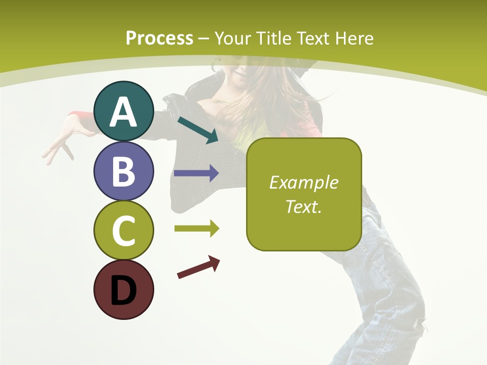 Human Break Dance One PowerPoint Template