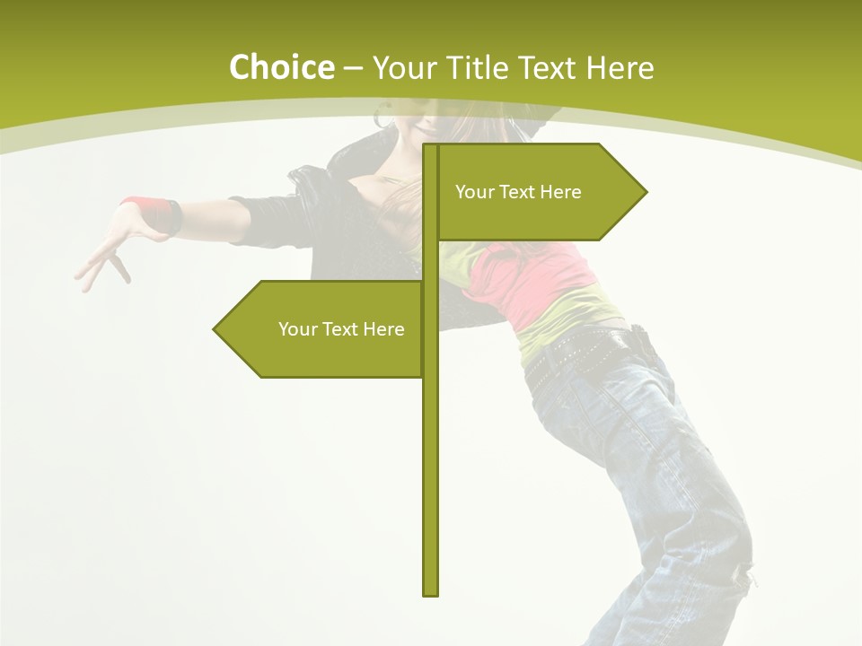 Human Break Dance One PowerPoint Template