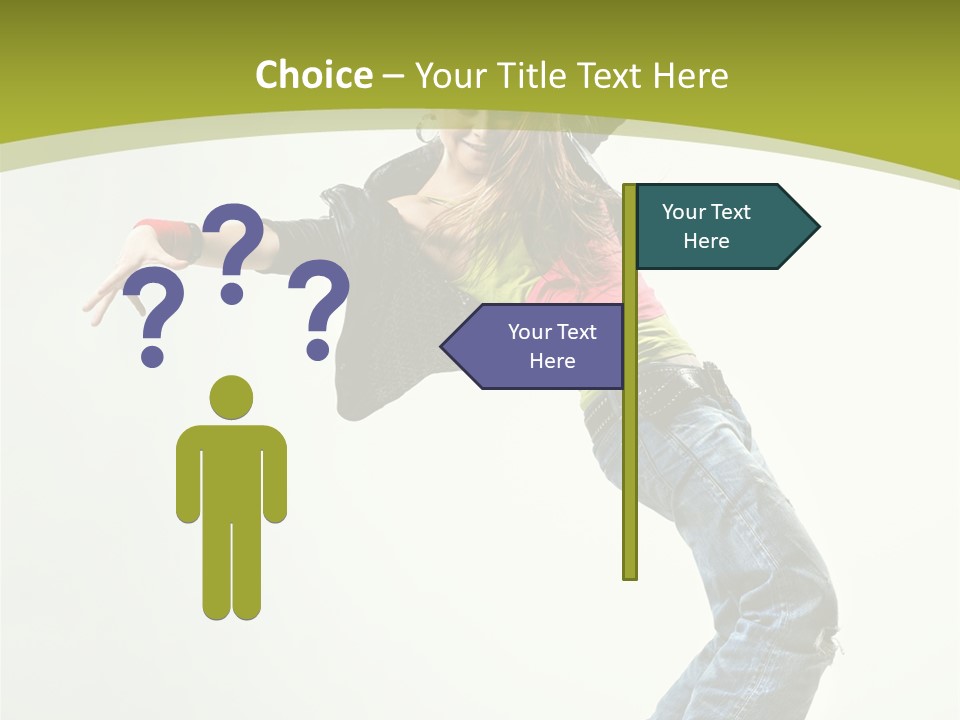 Human Break Dance One PowerPoint Template