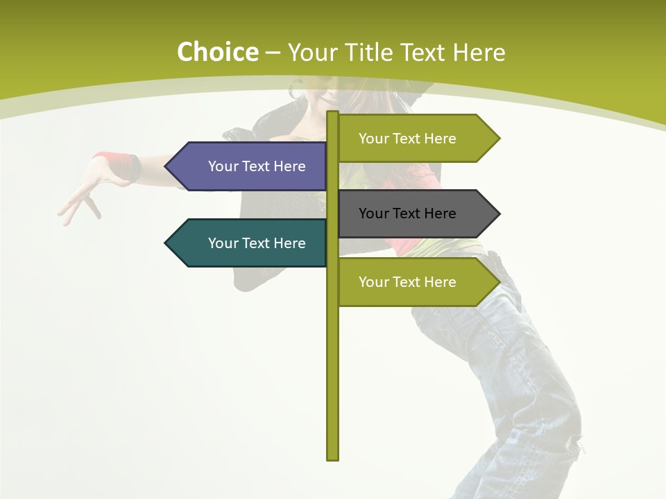 Human Break Dance One PowerPoint Template