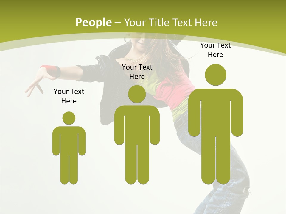 Human Break Dance One PowerPoint Template