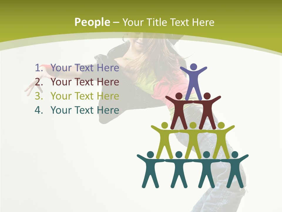 Human Break Dance One PowerPoint Template