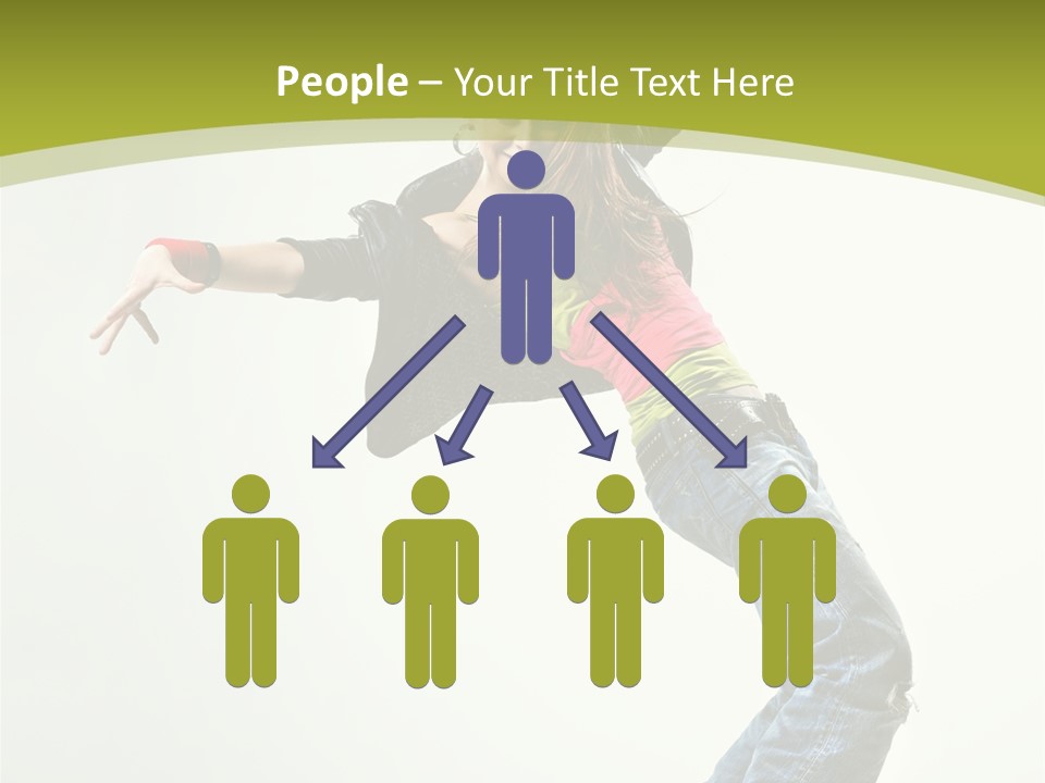 Human Break Dance One PowerPoint Template