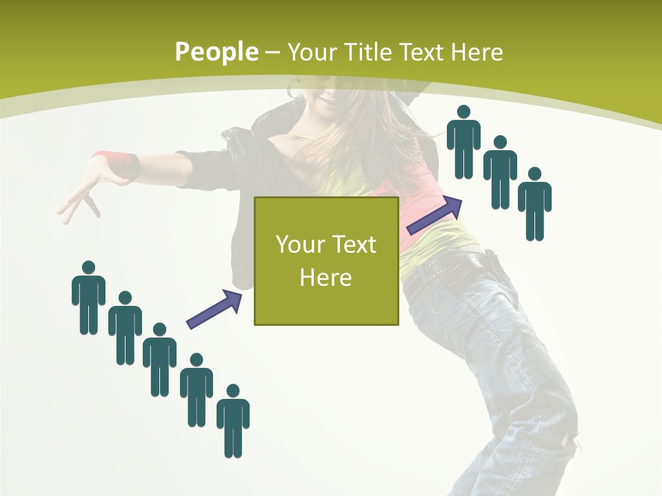 Human Break Dance One PowerPoint Template