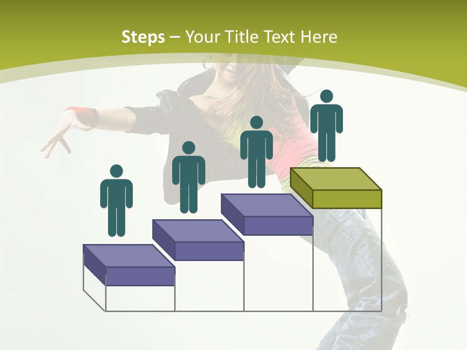 Human Break Dance One PowerPoint Template