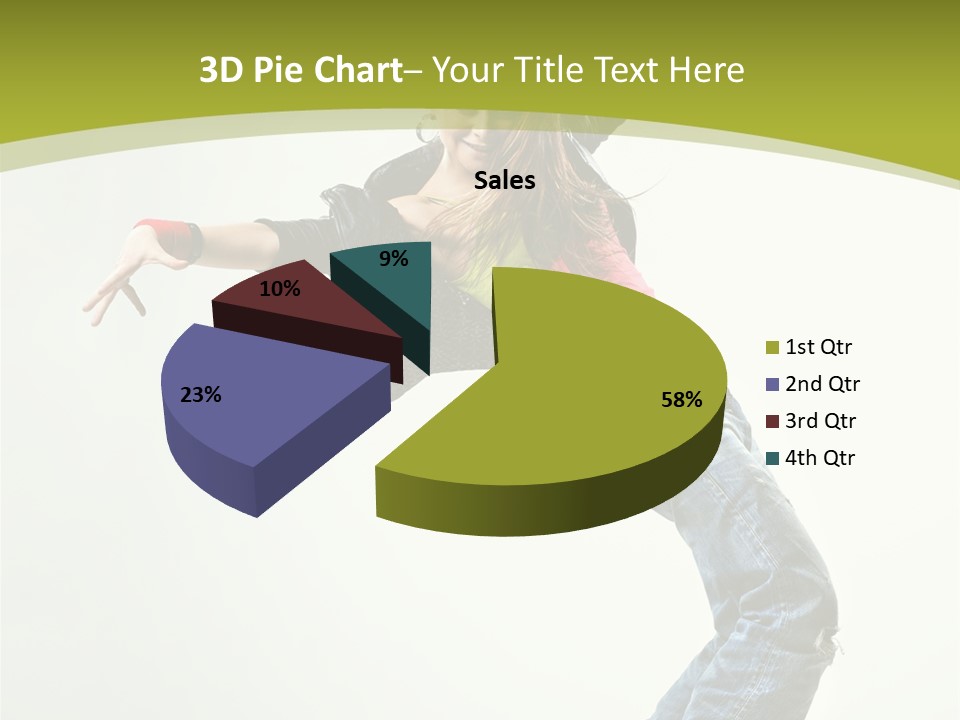 Human Break Dance One PowerPoint Template