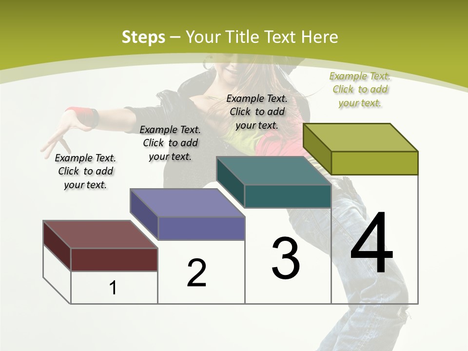 Human Break Dance One PowerPoint Template