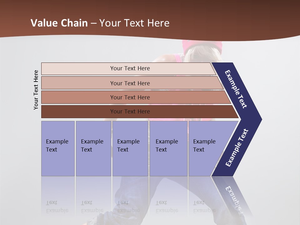 Funky Jump Woman PowerPoint Template