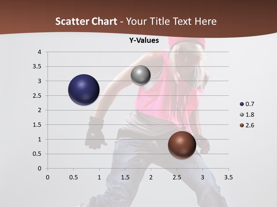 Funky Jump Woman PowerPoint Template